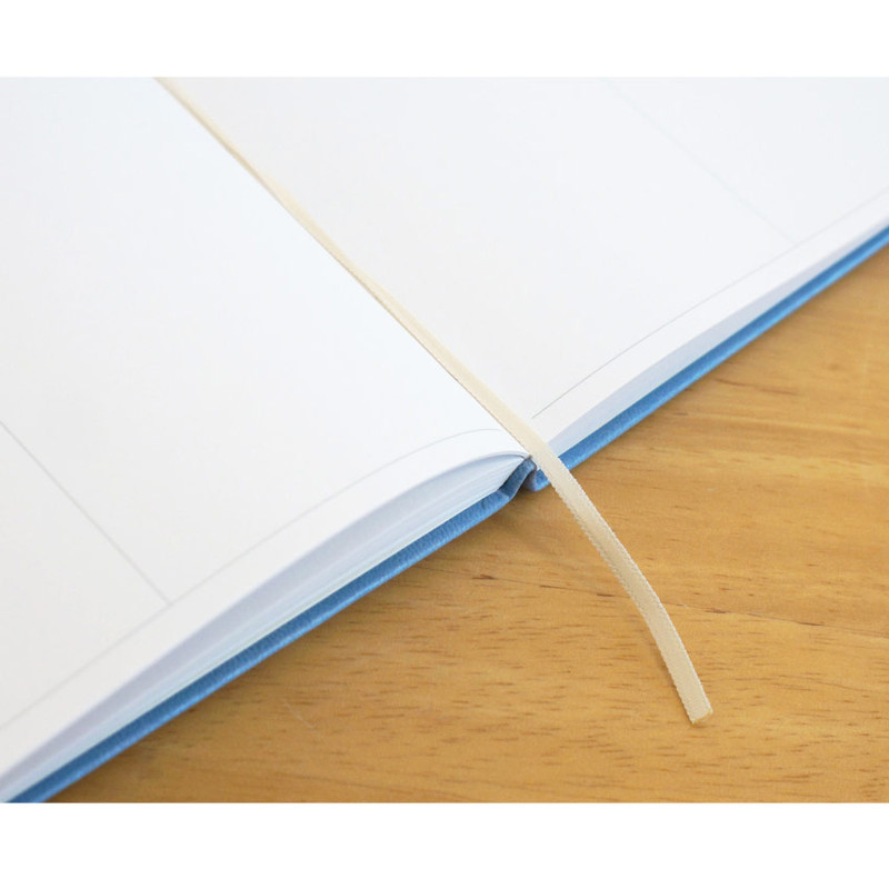 Opens Flat & Ribbon bookmark - O-Check 2026 Mon Journal A5 Dated Lined Weekly Planner