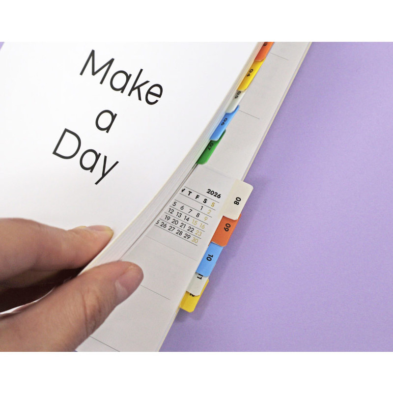 Monthly Index - O-Check 2026 Monthly Index Calendar Sticker Set