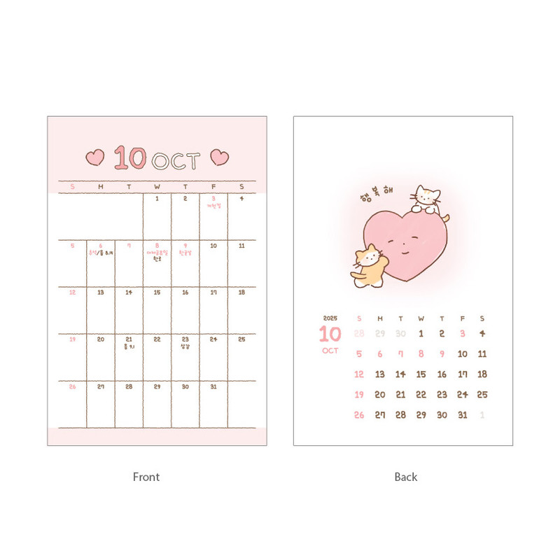 Double-Sided - O-CHECK 2026 Heartwarming Mini Desk Calendar