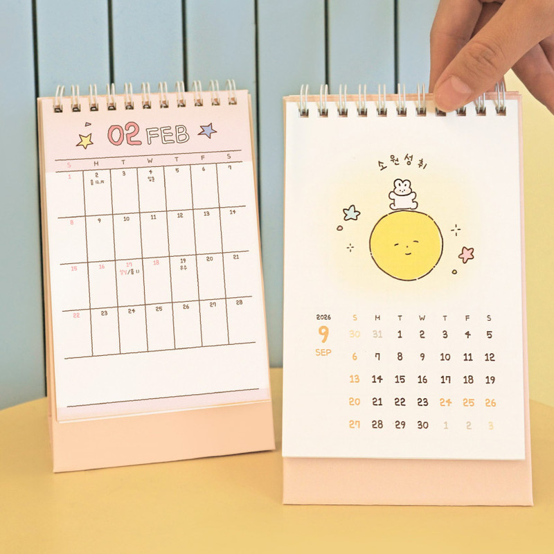 Double-Sided - O-CHECK 2026 Heartwarming Mini Desk Calendar