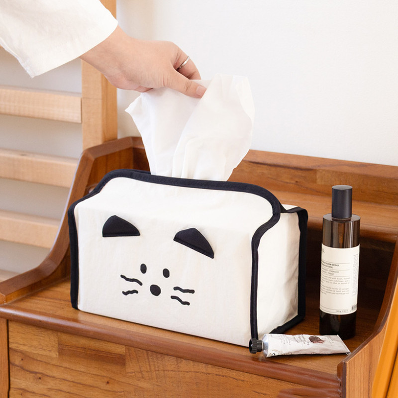 Ivory - Romane Brunch Brother Kitty Tissue Box Cover