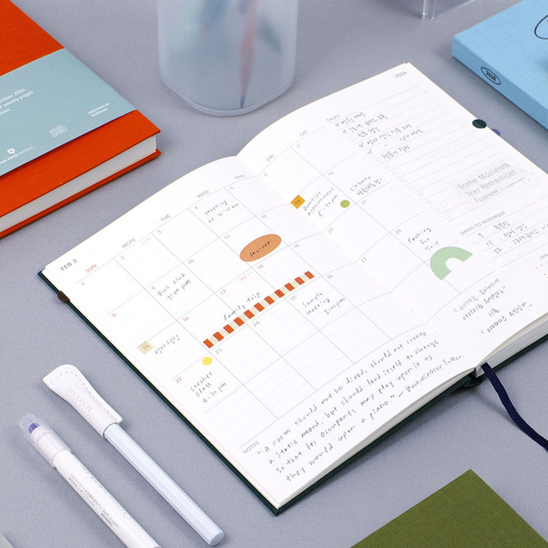 Monthly Plan - Paperian 2026 A'round The Day Large Dated Weekly Planner