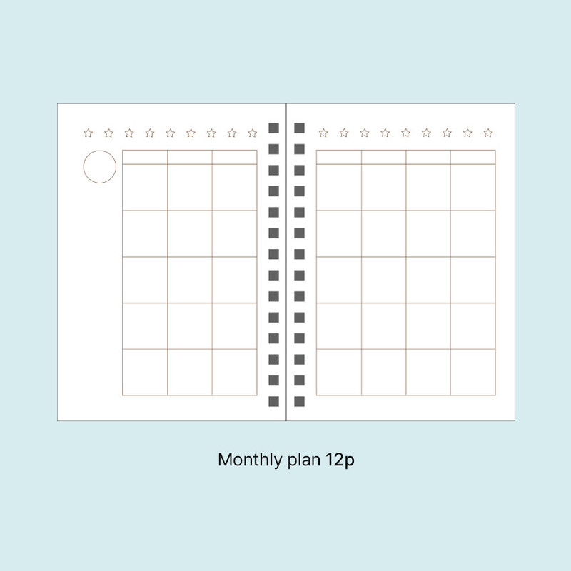 Monthly Plan - Paperian Bits And Pieces Mini Undated Weekly Planner