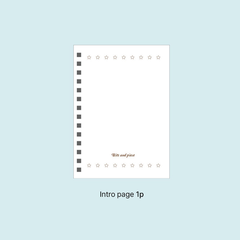 Intro Page - Paperian Bits And Pieces Mini Undated Weekly Planner