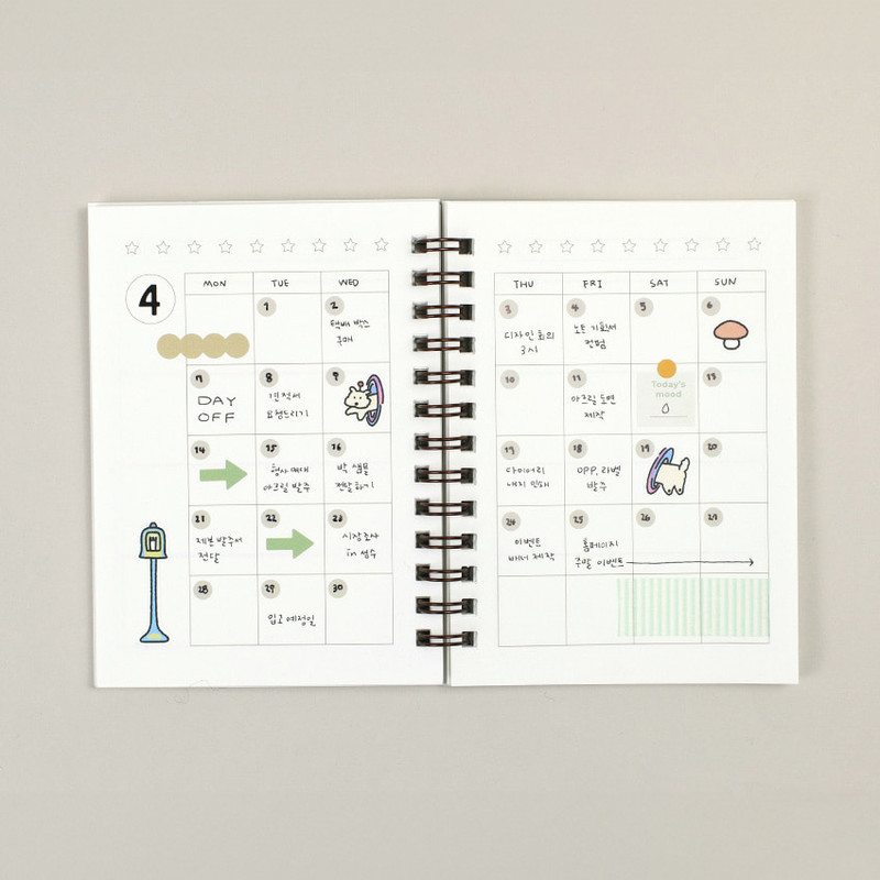 Monthly Plan - Paperian Bits And Pieces Mini Undated Weekly Planner