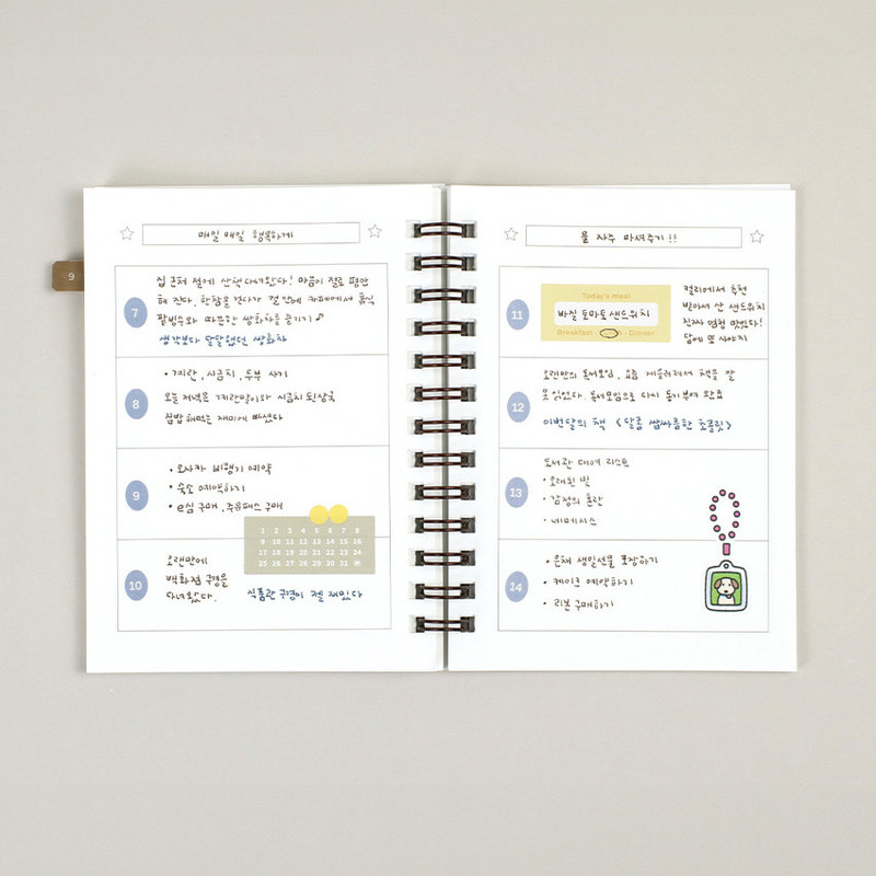 Weekly Plan - Paperian Bits And Pieces Mini Undated Weekly Planner