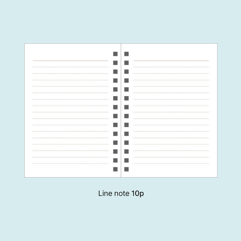 Lined Note - Paperian Bits And Pieces Mini Undated Weekly Planner