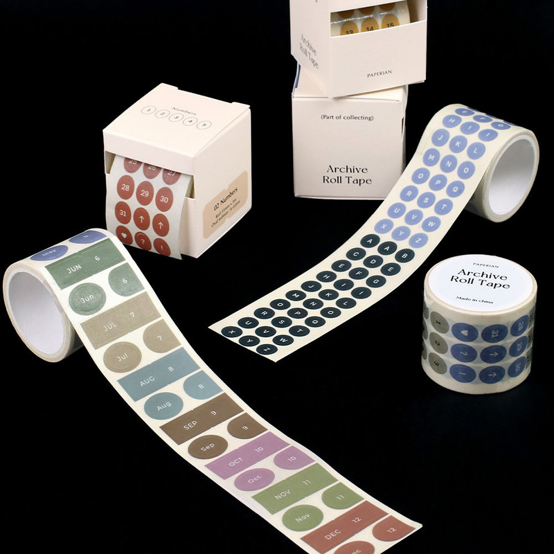 Archive Paper Sticker Roll 01-03