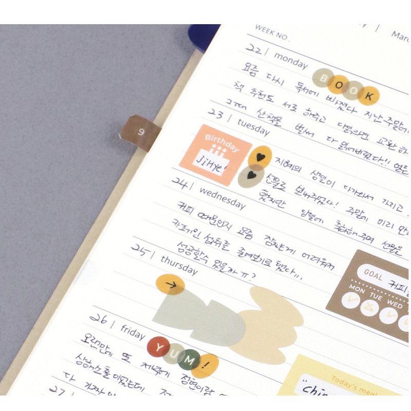 Washi Paper Material - Archive Paper Sticker Roll 01-03