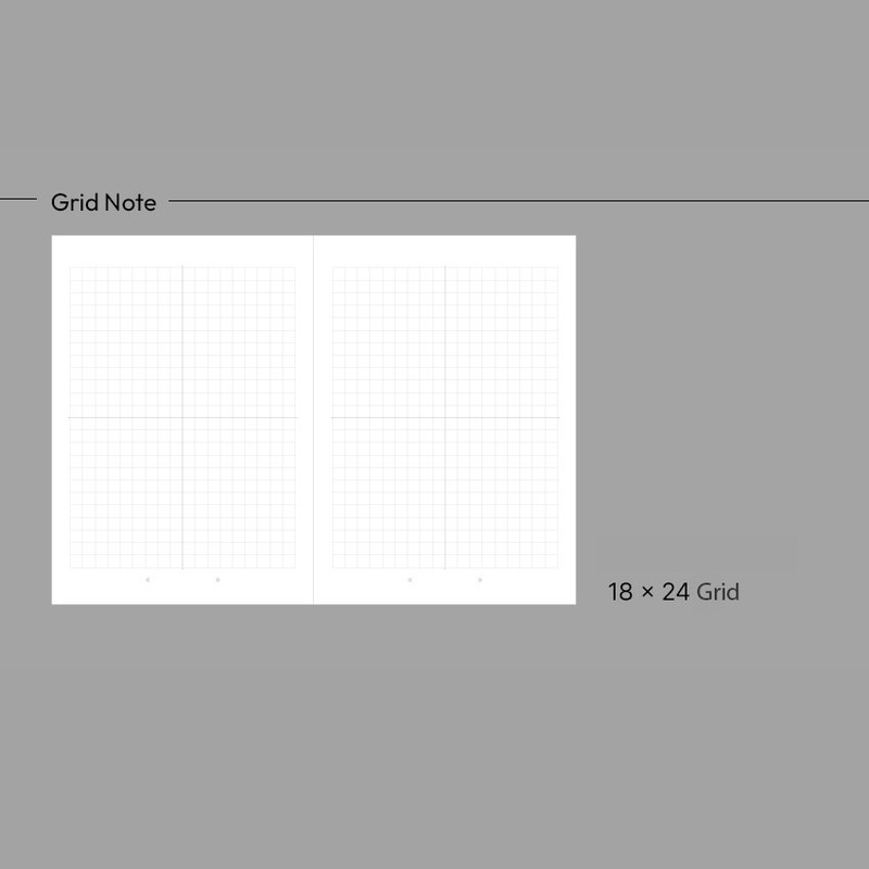 Grid Note - Paperian 2026 Episode A6 Dated Weekly Diary Journal