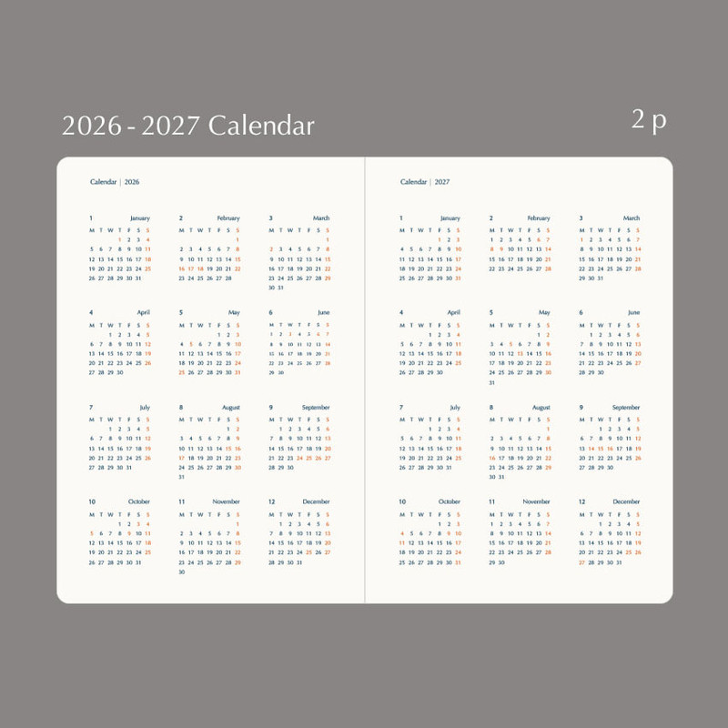 2026-2027 Calendar - Paperian 2026 Neue A5 Dated Weekly Planner