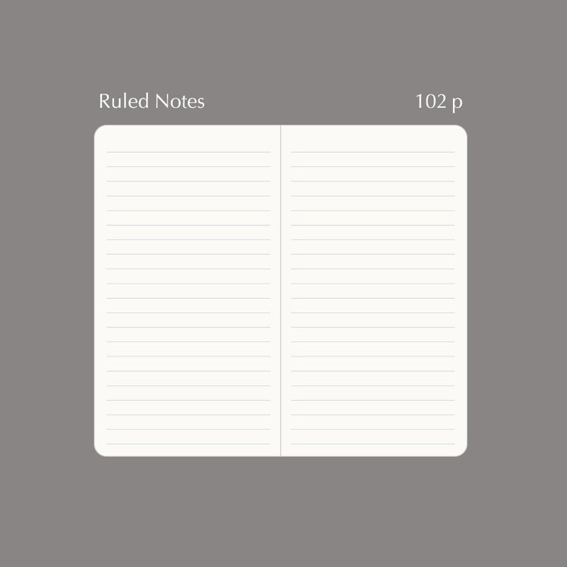 Ruled Note - Paperian 2026 Neue Pocket Dated Monthly Planner
