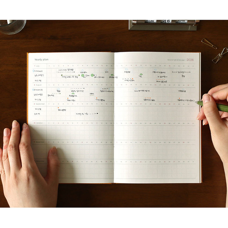 Yearly Plan - Paperian 2026 Attitude A5 Dated Monthly Planner