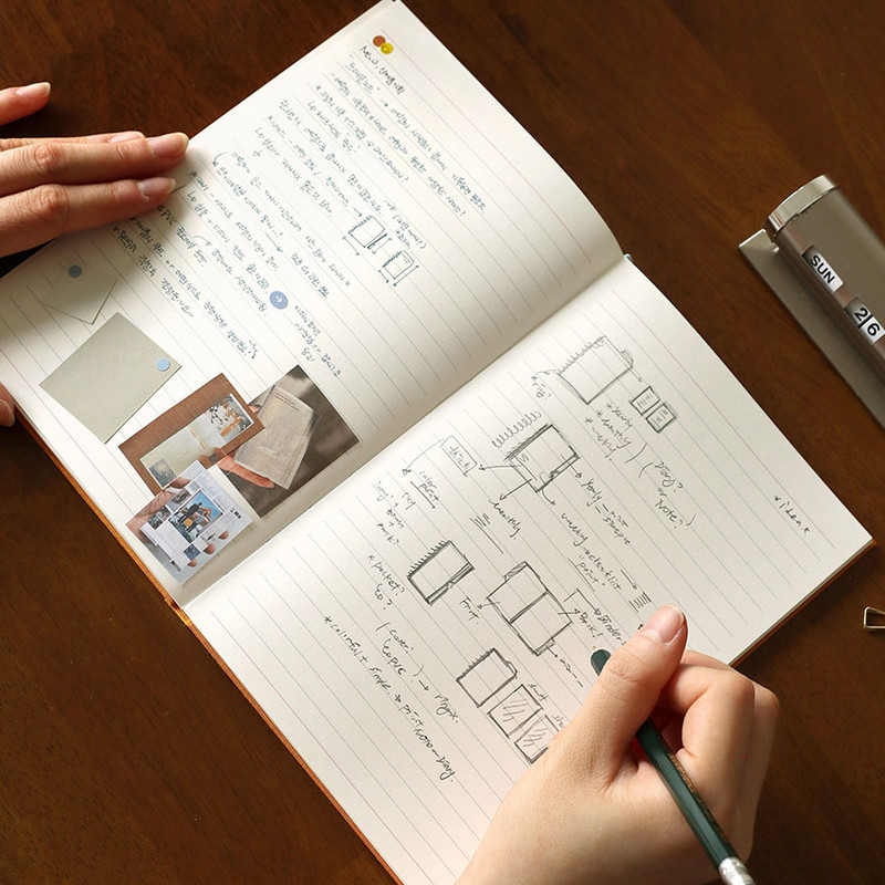 Lined Note - Paperian 2026 Attitude A5 Dated Monthly Planner