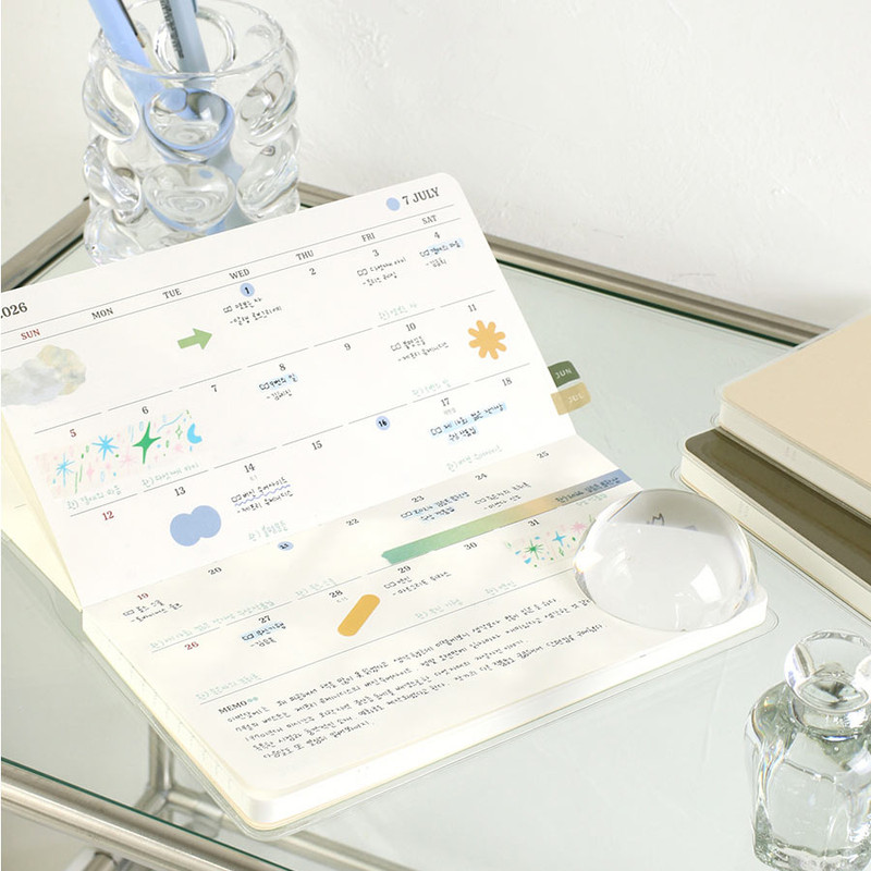 Horizontal Layout - Paperian 2026 Remind Dated Monthly Diary