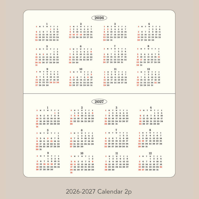 2026-2027 Calendar - Paperian 2026 Remind Dated Monthly Diary