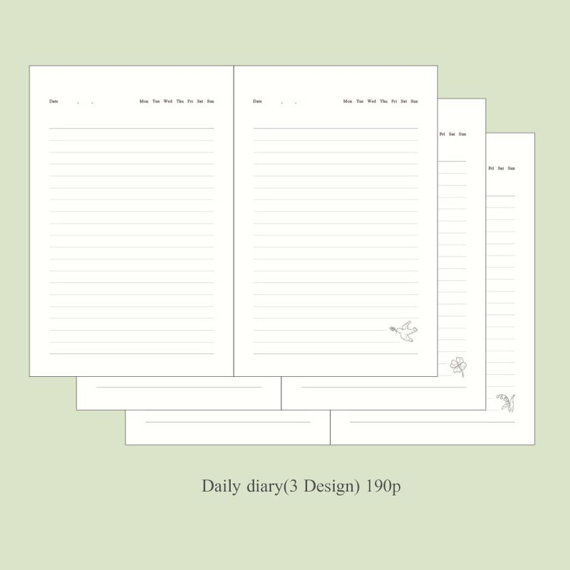 Daily Diary - Paperian Near And Dear B6 Undated Daily Diary Journal