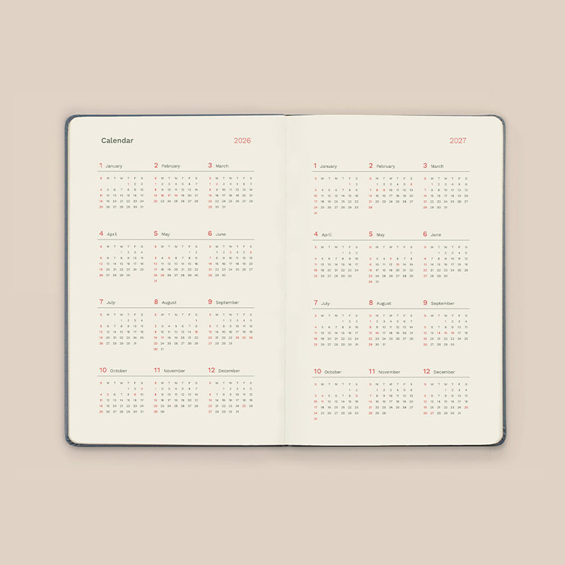 Calendar - Paperian 2026 Attitude PU B6 Dated Weekly Planner