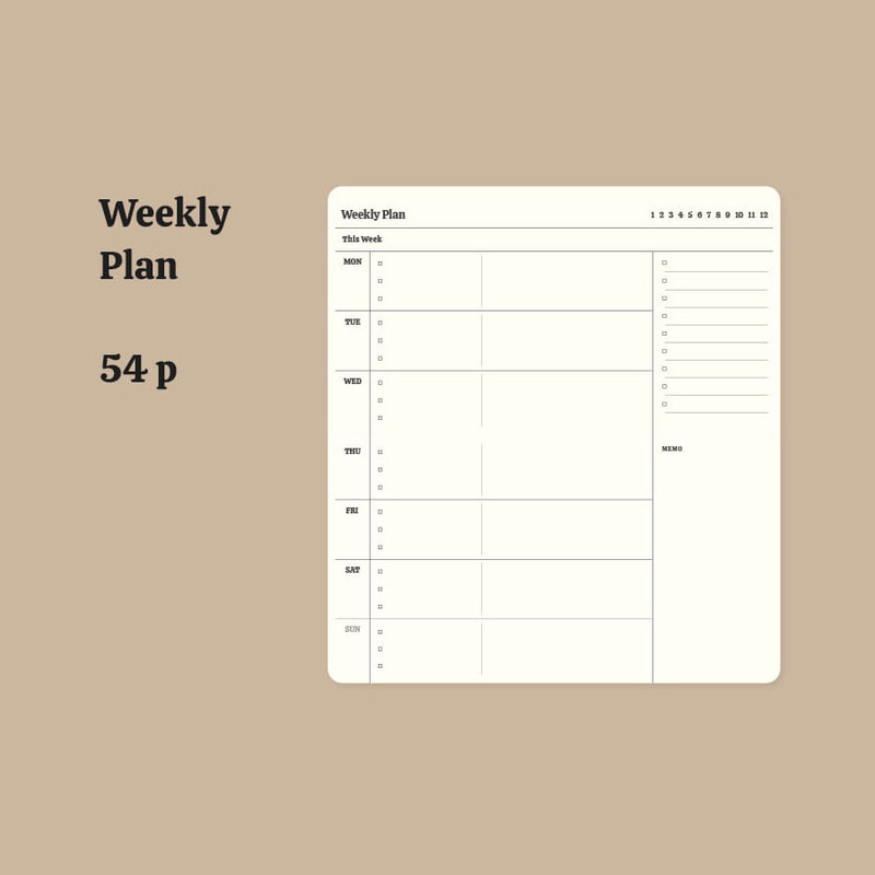 Weekly Plan - Paperian Remind Dateless Weekly Planner