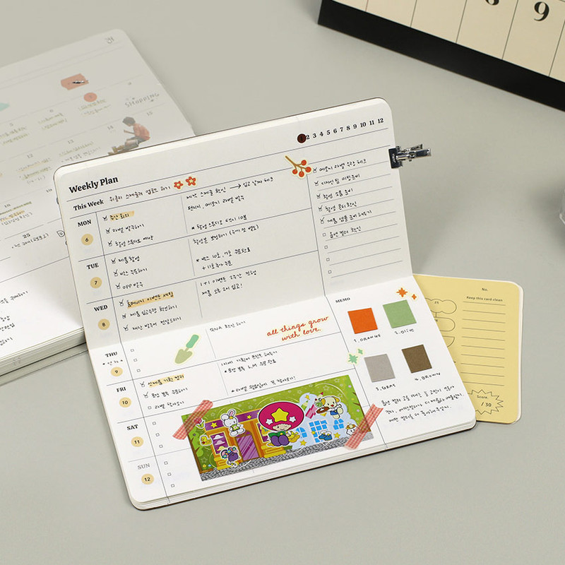 Usage example of Paperian Remind Dateless Weekly Planner
