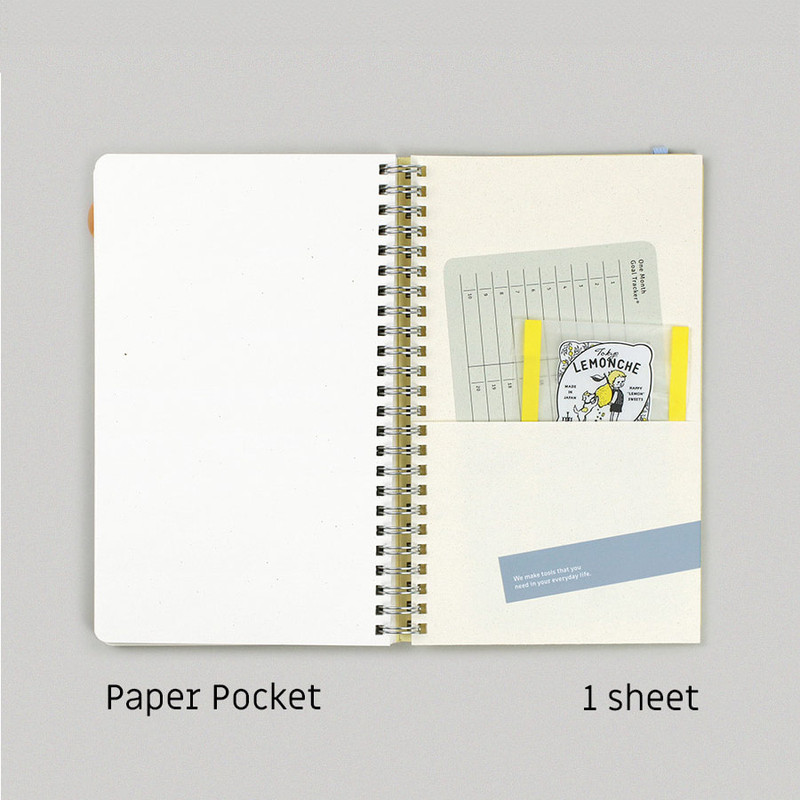 Paper Pocket - Paperian Flat Seed Large Blank Notebook