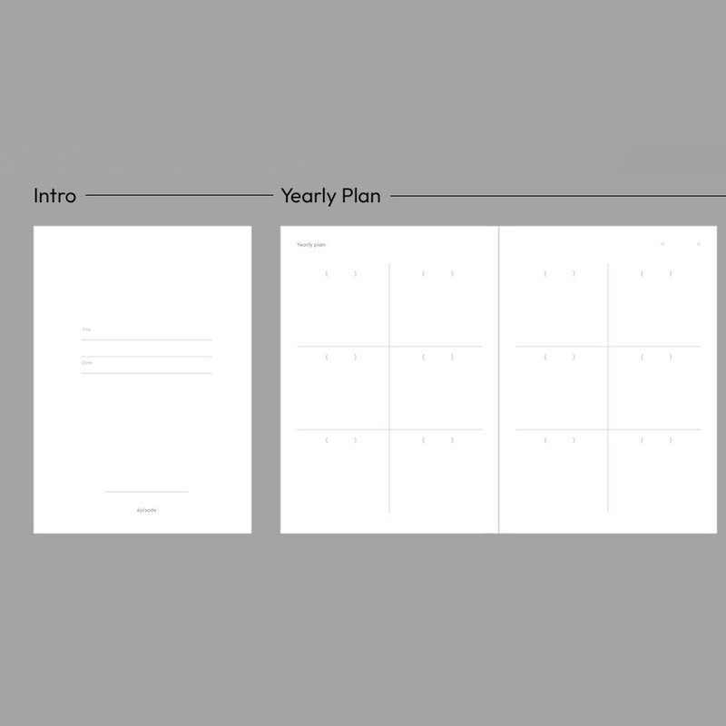 Intro & Yearly Plan - Paperian Episode A6 Undated Weekly Diary Journal