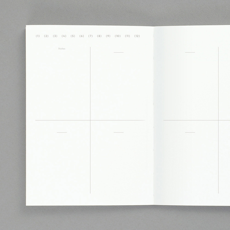 105gsm Fountain Pen Paper - Paperian Episode A6 Undated Weekly Diary Journal