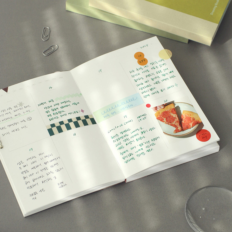 Opens Flat - Paperian Episode A6 Undated Weekly Diary Journal