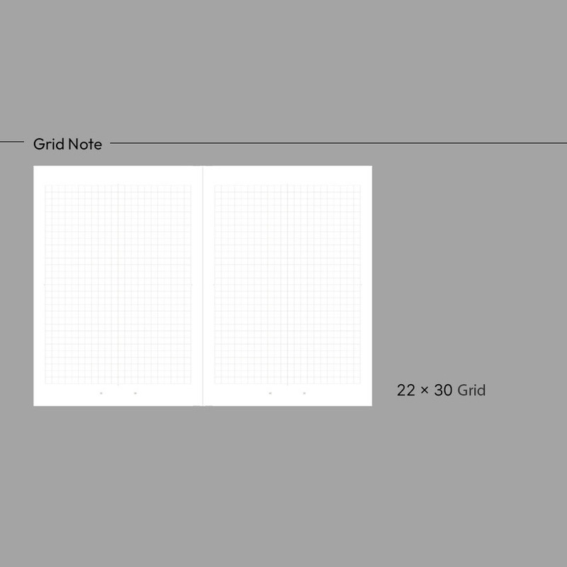 Grid Note - Paperian Episode B6 Undated Weekly Diary Journal