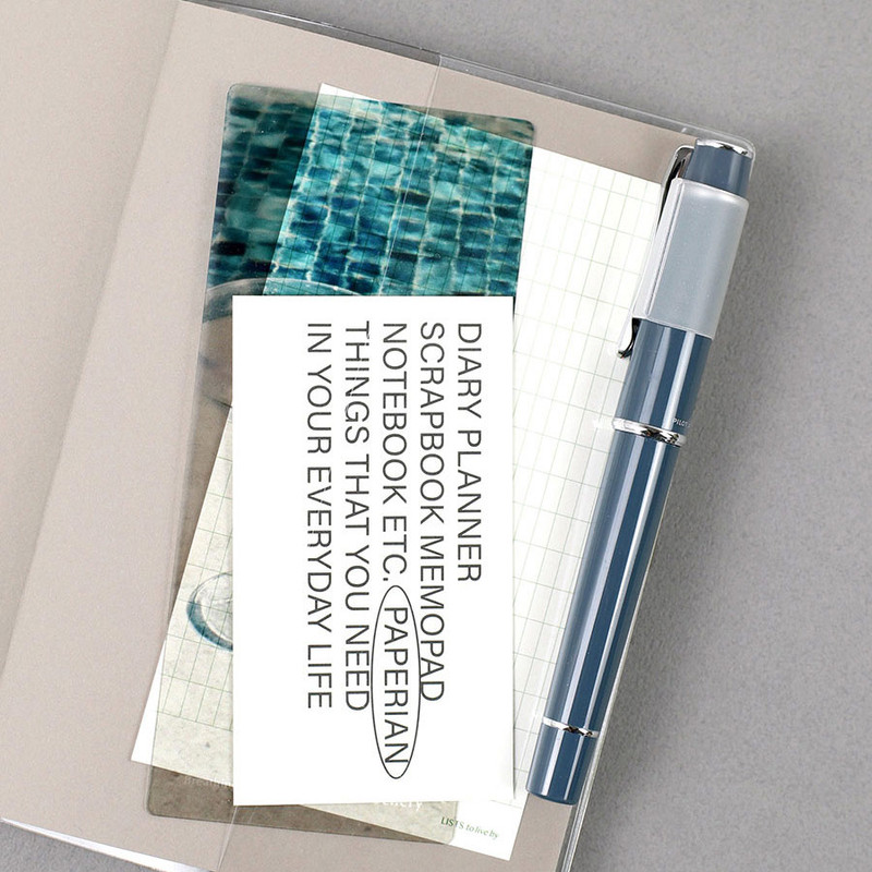 With Pen Holder - Paperian Episode A6 Clear PVC Cover With Pen Holder