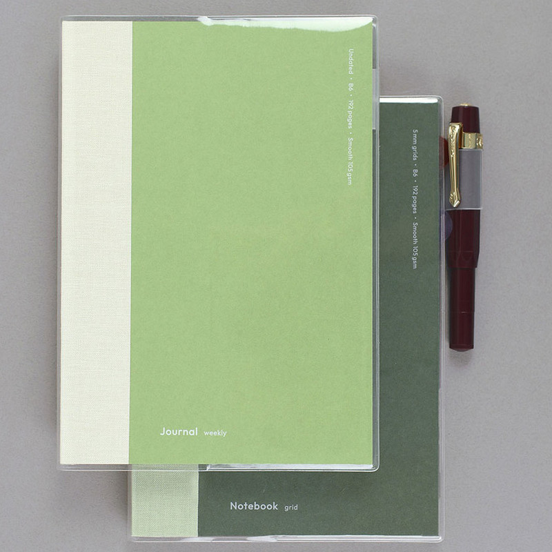 Paperian Episode B6 Clear PVC Cover With Pen Holder