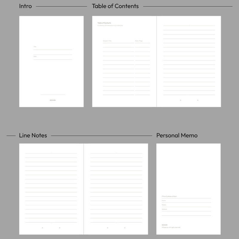 192 Pages - Paperian Episode B6 Lined Notebook