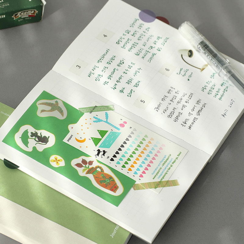 Opens Flat - Paperian Episode A6 Grid Notebook