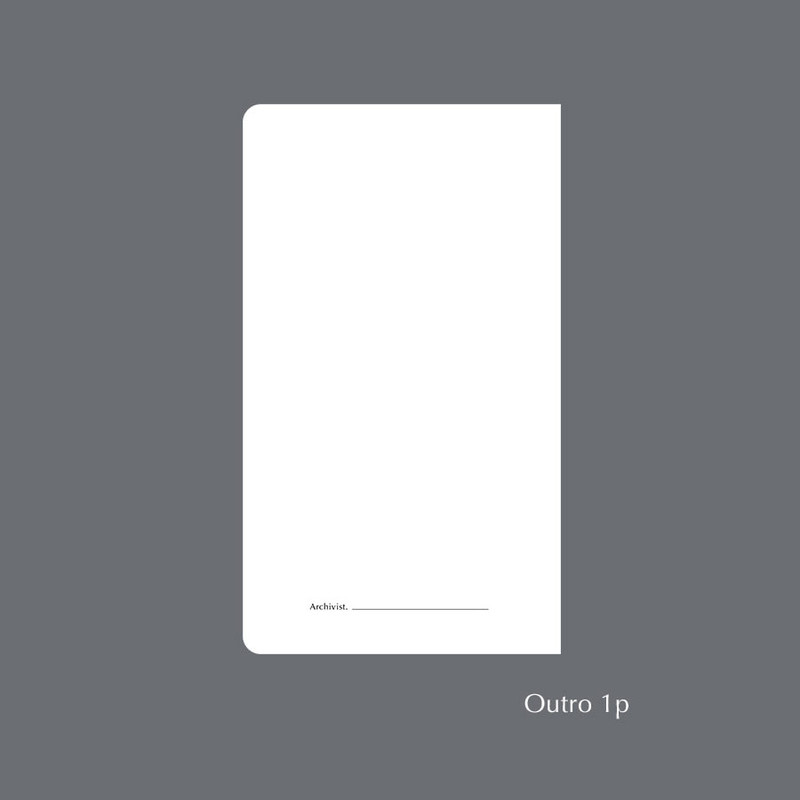Outro - Paperian Archive 100 Blank Notebook