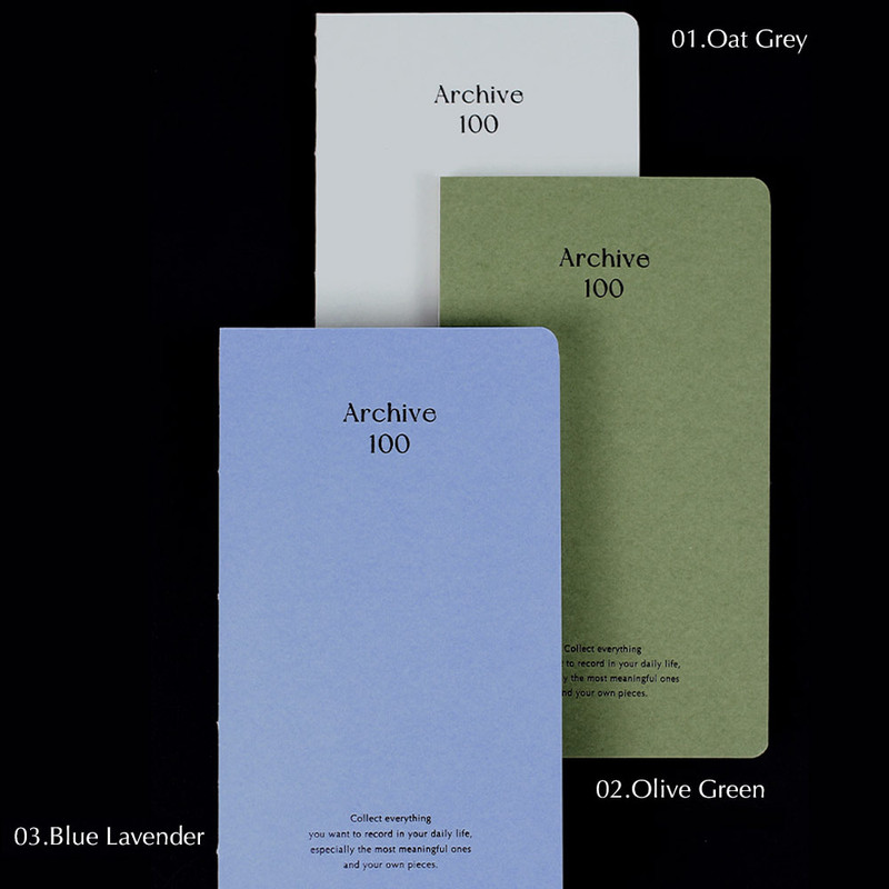 3 Colors - Paperian Archive 100 Blank Notebook