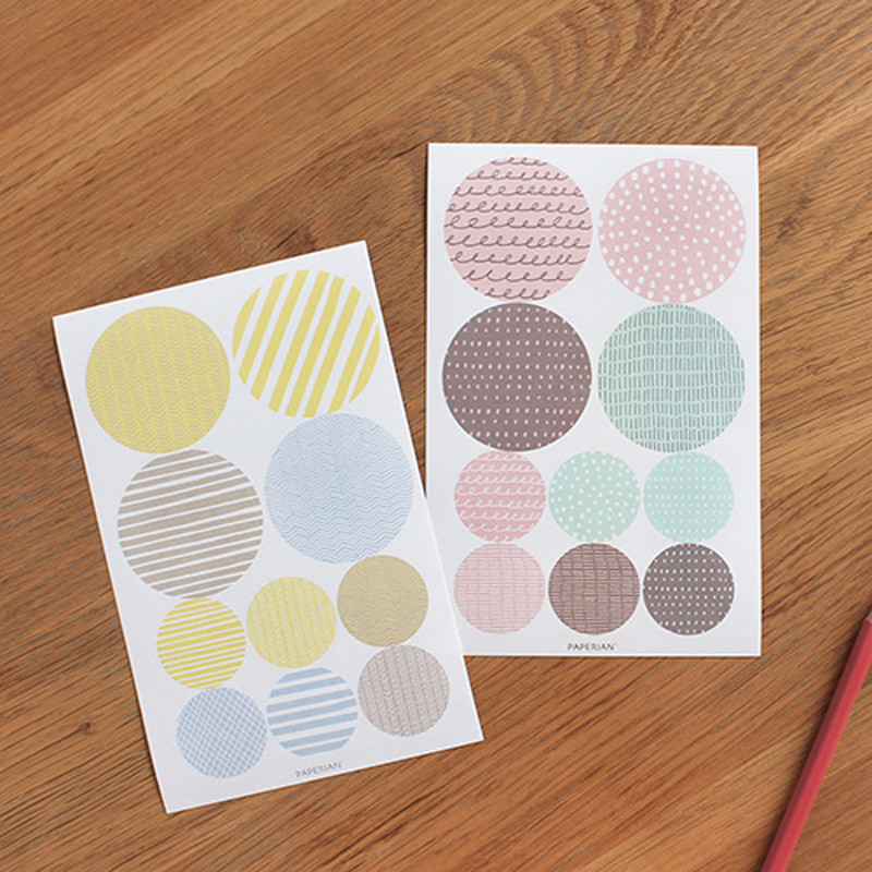 Paperian Round Paper Sticker