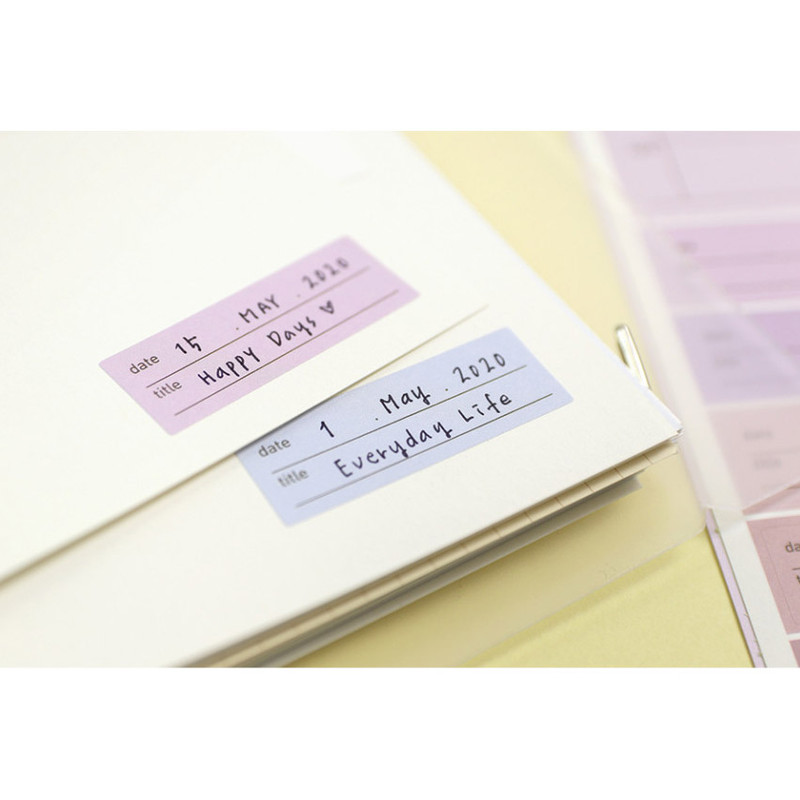 Memo 07,08 - Paperian Color Palette Paper Memo Sticker