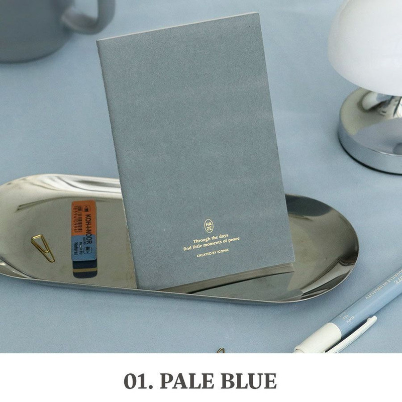 01 Pale Blue - Iconic Haze Pocket Lined Notebook