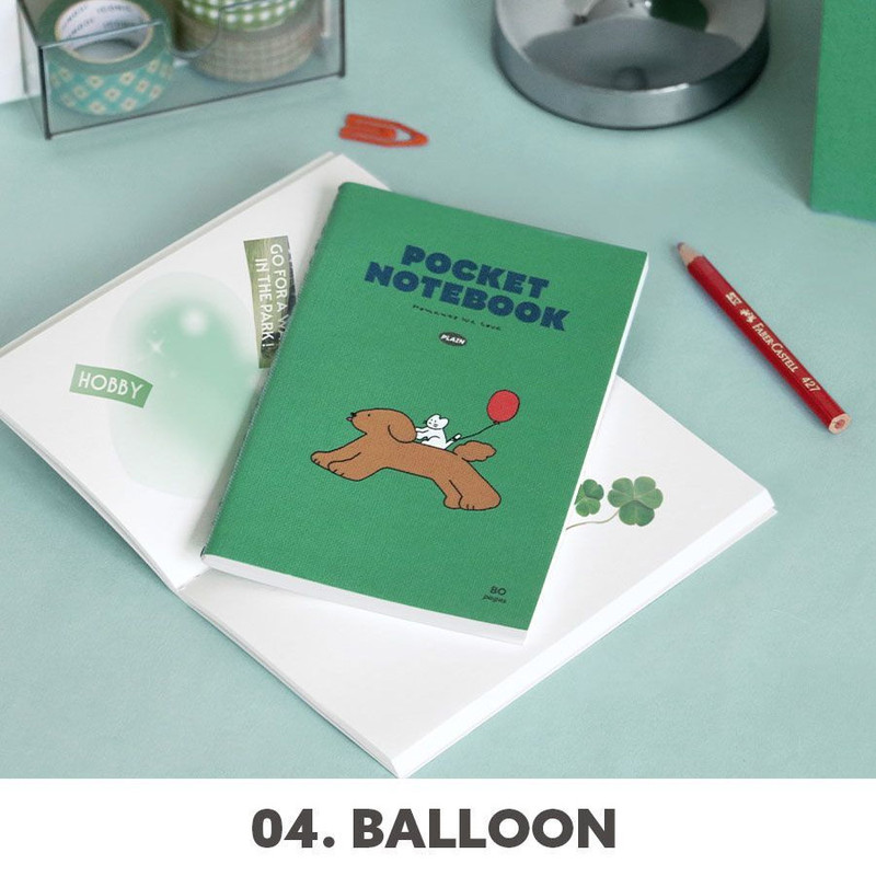 04 Balloon - Iconic Moments We Love Pocket Plain Notebook