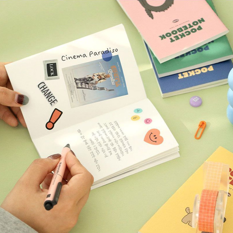 100gsm paper -  Iconic Moments We Love Pocket Plain Notebook