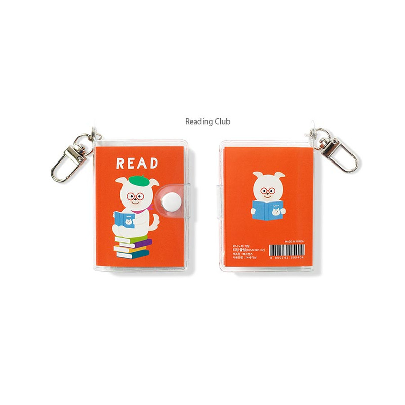 Reading Club - Bookfriends Mini Blank Notebook With Keyring