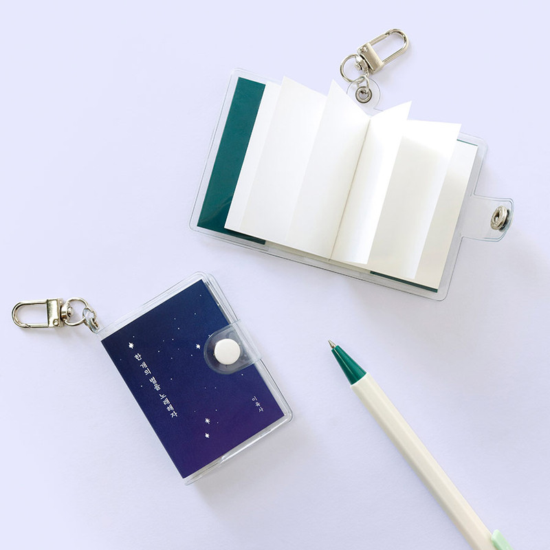 Blank Notebook - Bookfriends Mini Blank Notebook With Keyring