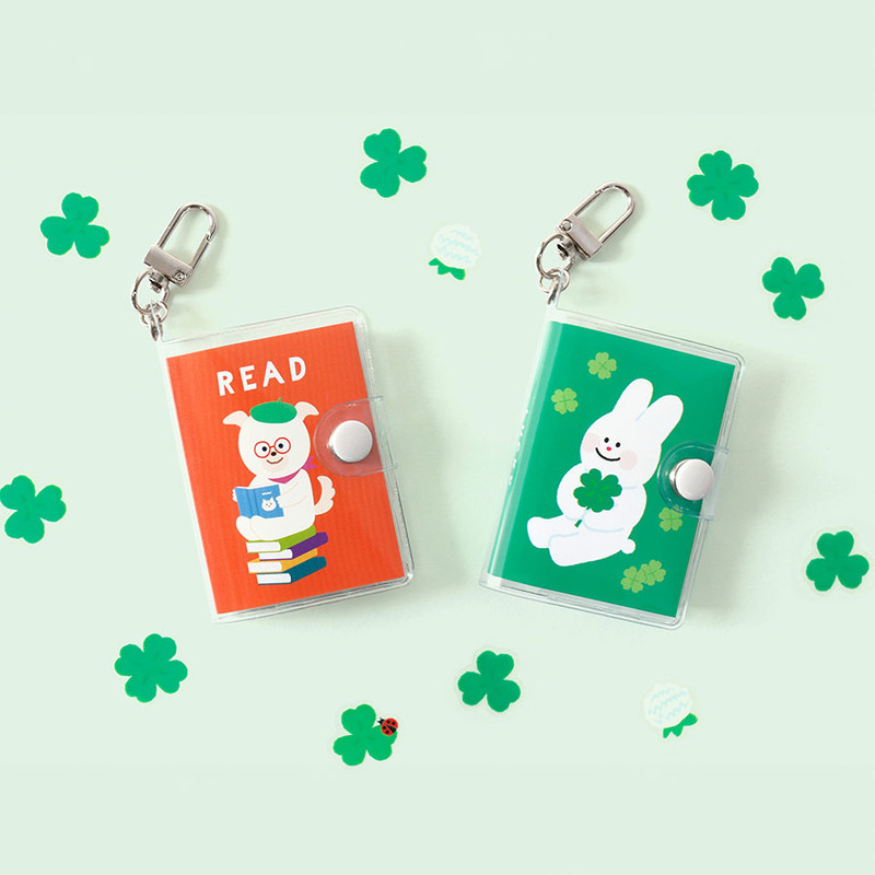 Cute Design - Bookfriends Mini Blank Notebook With Keyring