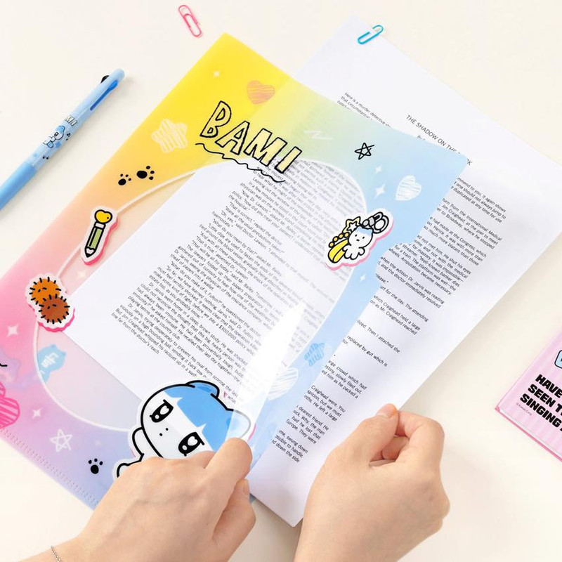 L-Shape - GOLGOLZ Cute L-Shaped A4 File Folder