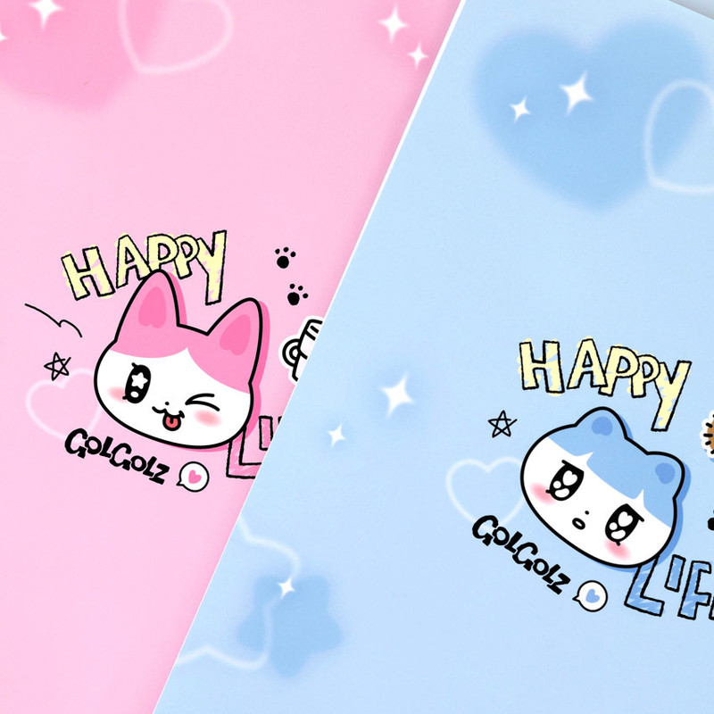 Back - GOLGOLZ Bami & Kong Lee B5 6-Section Divided Notebook