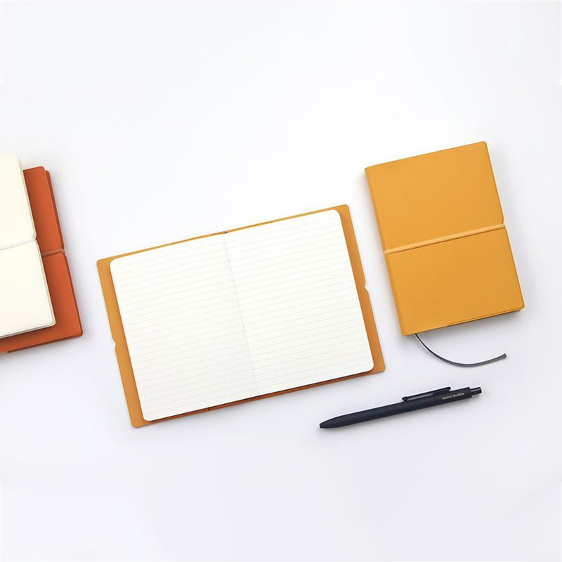 Ribbon bookmark - Fenice Handy A6 PU Cover Lined And Blank Notebook