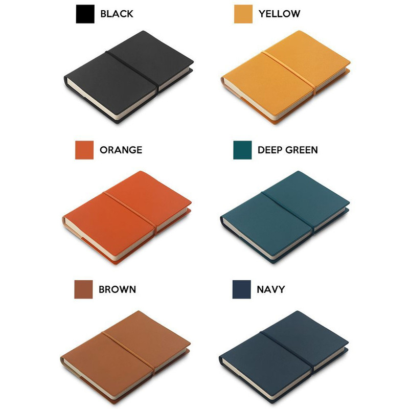 Colors - Fenice Handy A6 PU Cover Lined And Blank Notebook