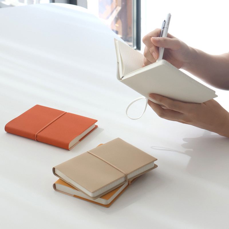 Fenice Handy A6 PU Cover Lined And Blank Notebook