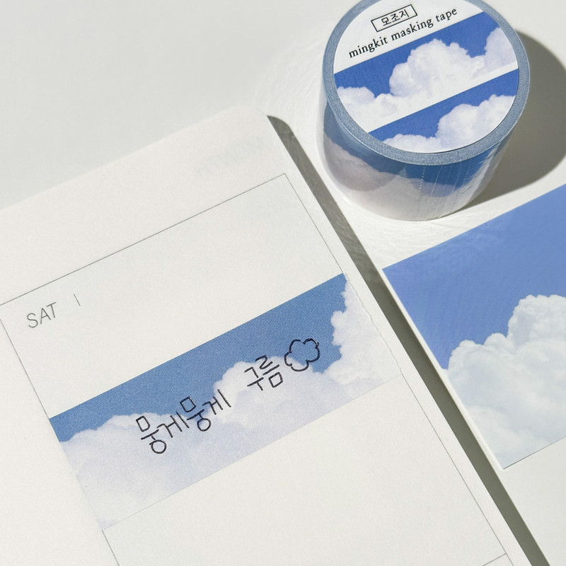 Writable - Mingkit White Cotton 25mm Washi Tape