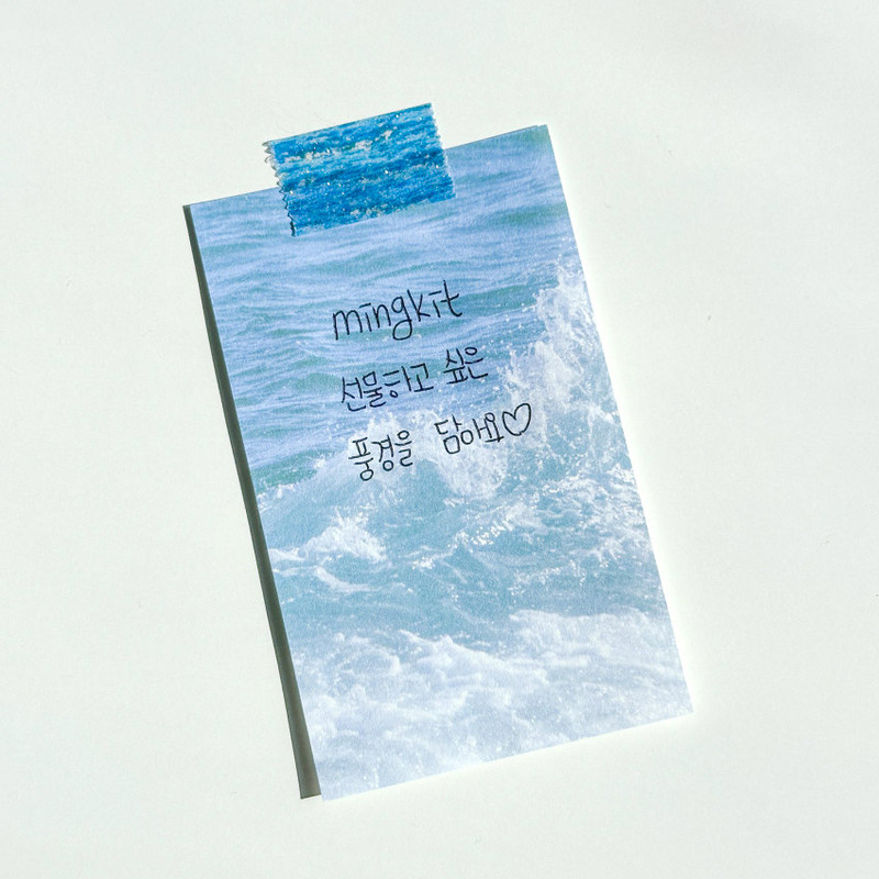 Non-adhesive - Mingkit Wave Mini Memo Notepad